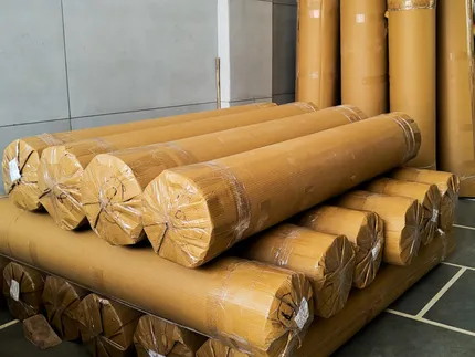 Packaged rolls of sublimation transfer paper